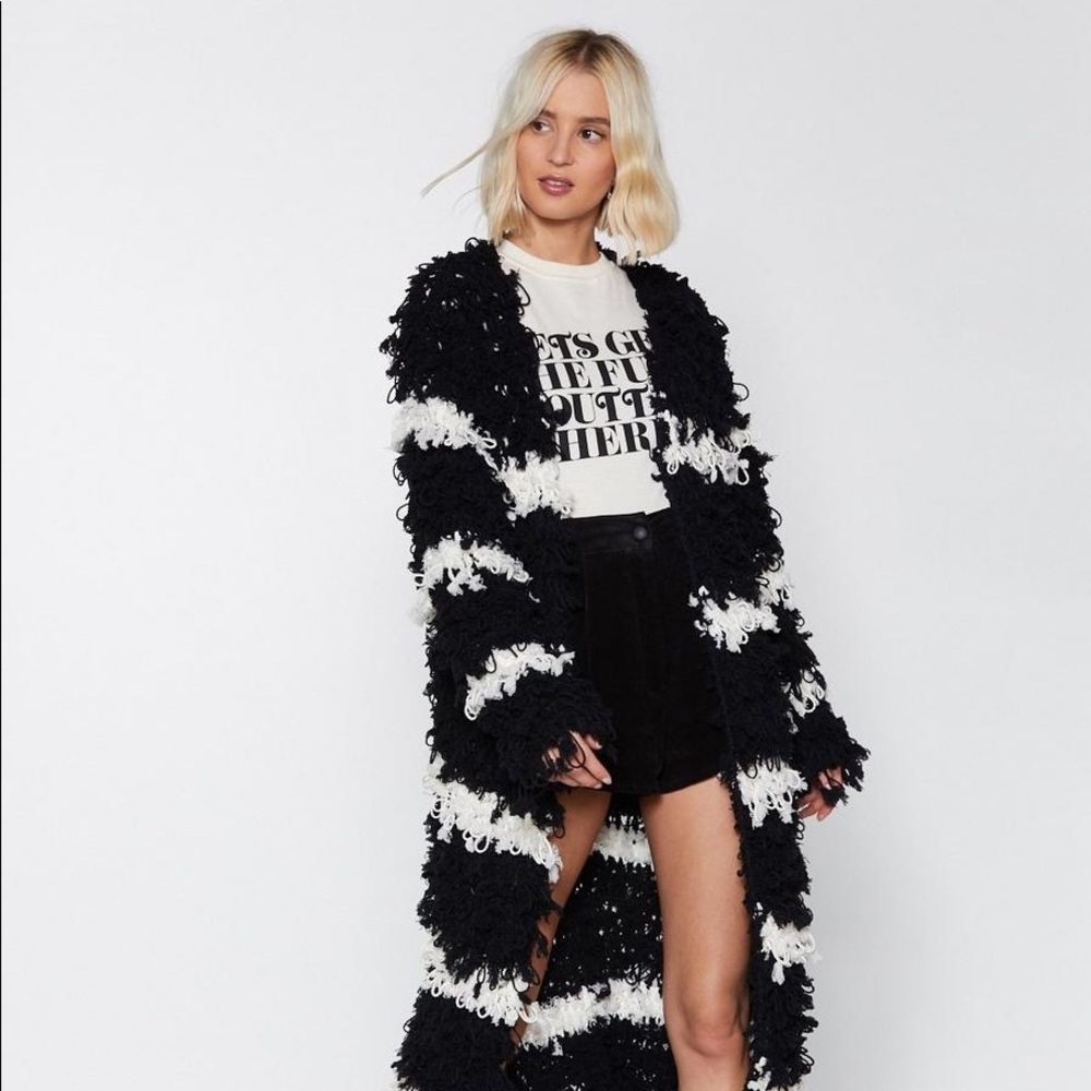 *SOLD* Shake Your Groove Thang Shaggy Cardigan by Nasty Gal